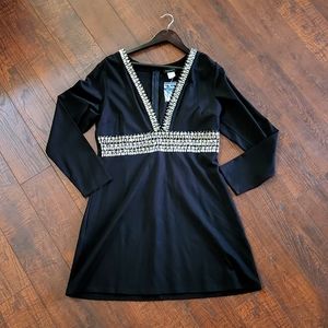 Black embellished Venus dress